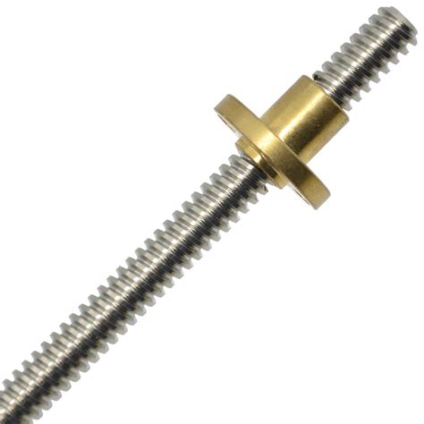 buy reliabot 750mm t8 t8x4 tr8x4 lead screw and brass nut acme thread 2mm pitch 2 start 4mm
