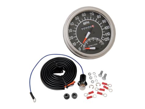 Drag Specialties 120 Mph Harley 47 84 Speedometer And Tach 12mm Flh