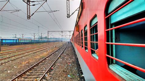Free Stock Photo Of Perspective Railway Indiantrain Red