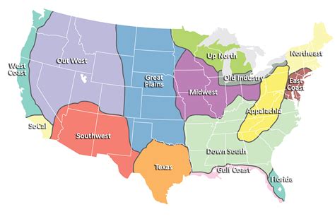 Boughtxoct Map Of Us Regions