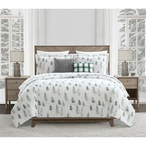 Mainstays Christmas Tree 3 Piece Comforter Set W2 Bonus Dec Pillows