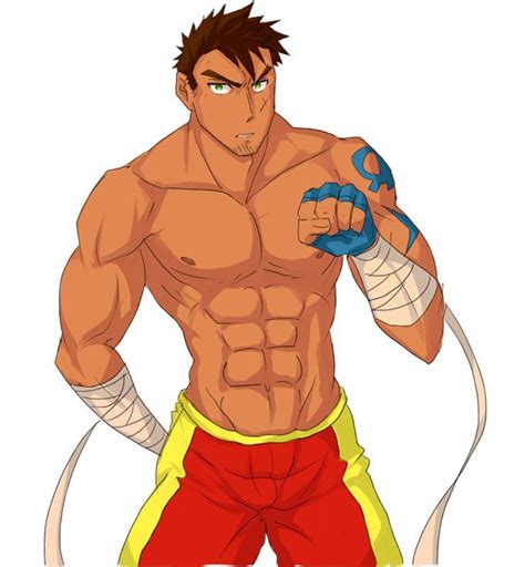 Muscular Anime Characters Drawings