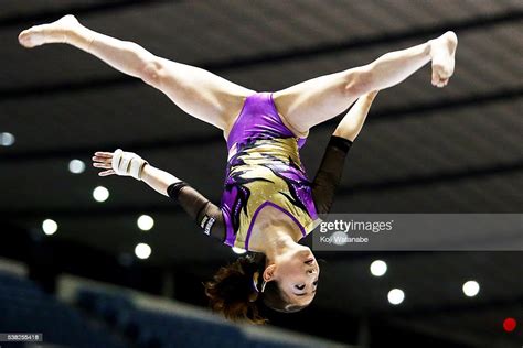 asuka teramoto on the beam during the all japan gymnastic appratus news photo getty images