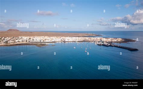 Aerial View Of Corralejo Bay Fuerteventura Canary Islands Stock Photo Alamy