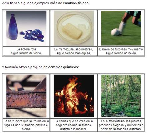 Lista 92 Foto Cambios Físicos Y Químicos De La Materia Para Niños Lleno