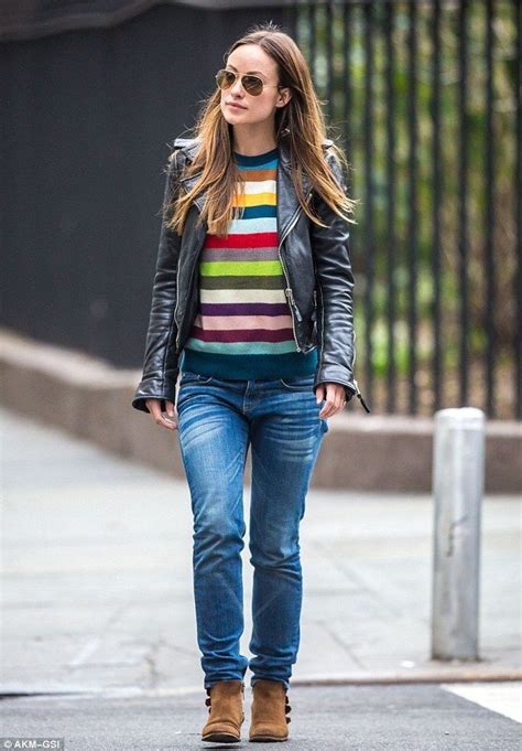 Olivia Wilde Street Style Moda Fitness Balenciaga Leather Jacket