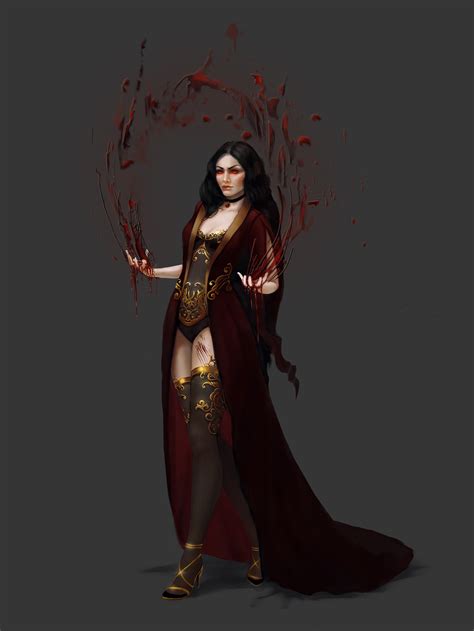 Artstation Vampire Lady Character Concept