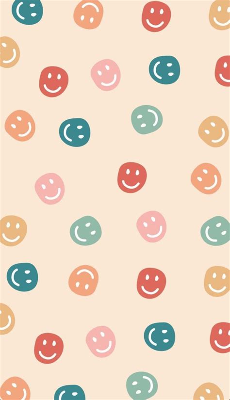 Smiley Face Preppy Wallpaper Phone Wallpaper Patterns Cute Patterns