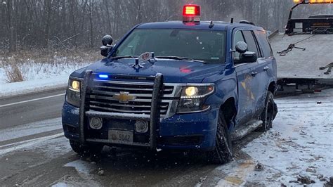 Michigan State Police Vehicle Struck By Motorist While Policing Crash