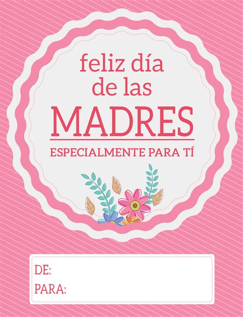 Tarjetas Para El Dia De La Madre Editables Compartir Tarjeta