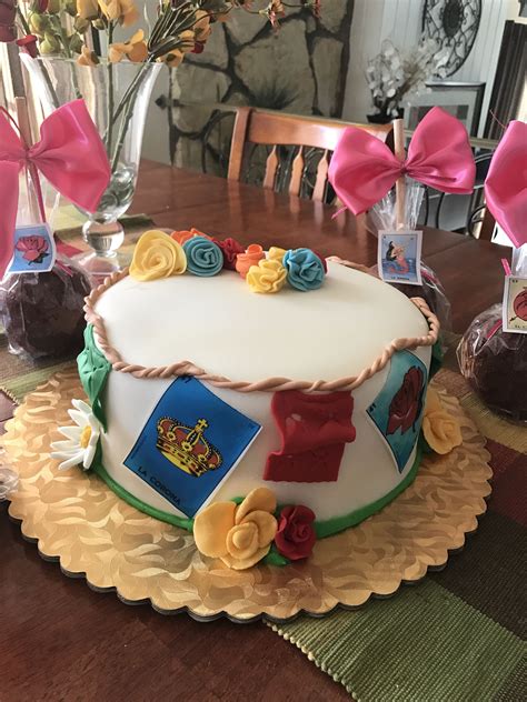 Loteria Cake And Apples Mexican Dinner Party Mexican Birthday Parties