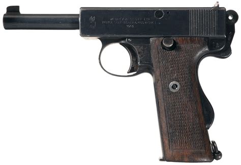 Webley And Scott Ltd Mark I Pistol 455 Auto Rock Island Auction