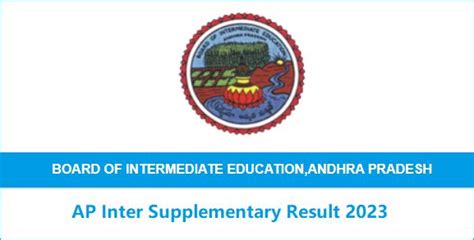 Ap Inter Supplementary Results 2023 Manabadi Out 1st 2nd Year At