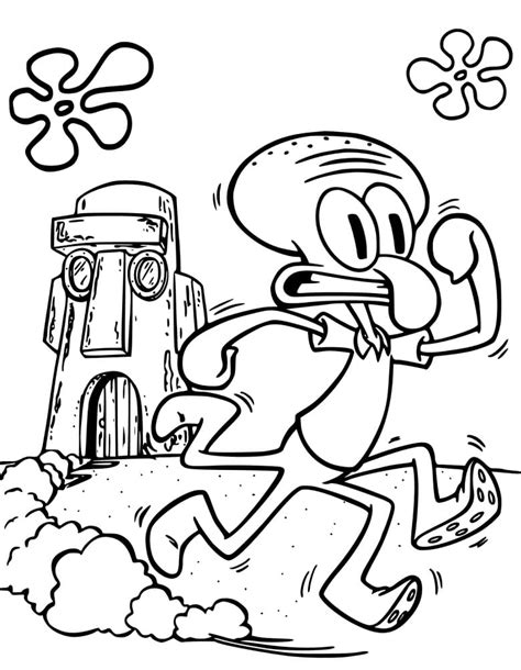 Squidward Coloring Pages Free Printable Coloring Pages For Kids