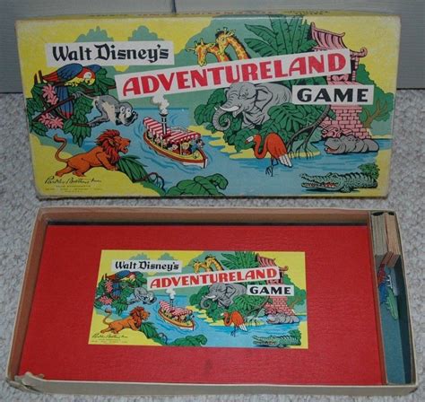 Walt Disneys Adventureland Game Parker Brothers Vintage Board Game