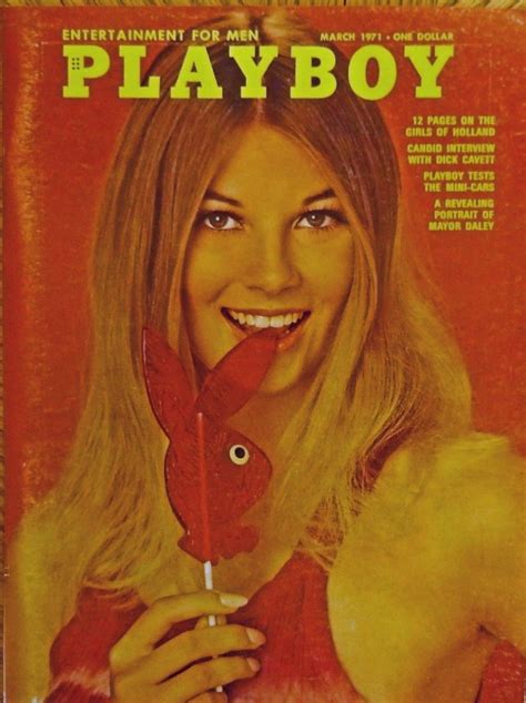 Ebluejay Playboy Magazine Cover March 1971 70s Color Illustration
