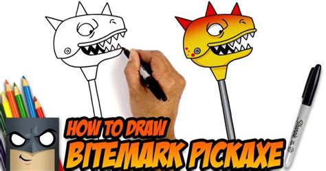 How To Draw Bitemark Pickaxe Fortnite Step By Step Tutorial