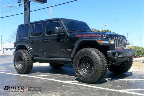 Lifted Jeep Wrangler With 20in Black Rhino Armory Wheels And Toyo Open