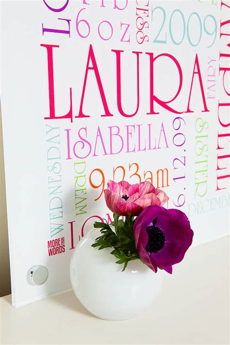 Personalised Acrylic Childrens Word Art By More Than Words