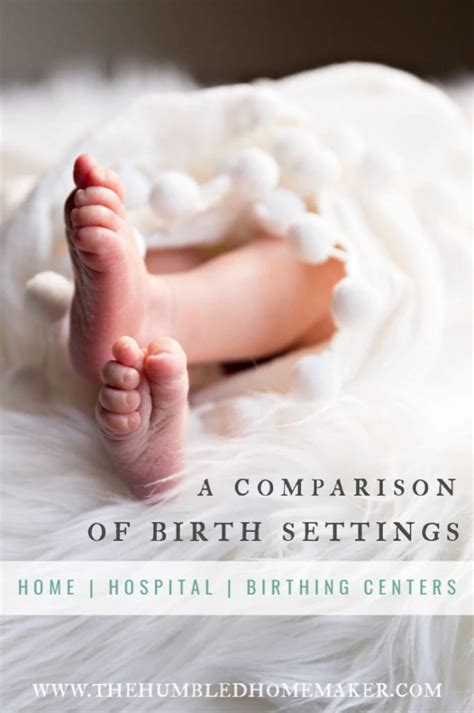 A Comparison Of Birth Settings Home Hospital And Birthing Center Births