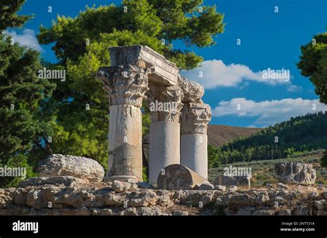 Temple Of Octavia Ancient Corinth Archaeological Site Corinth