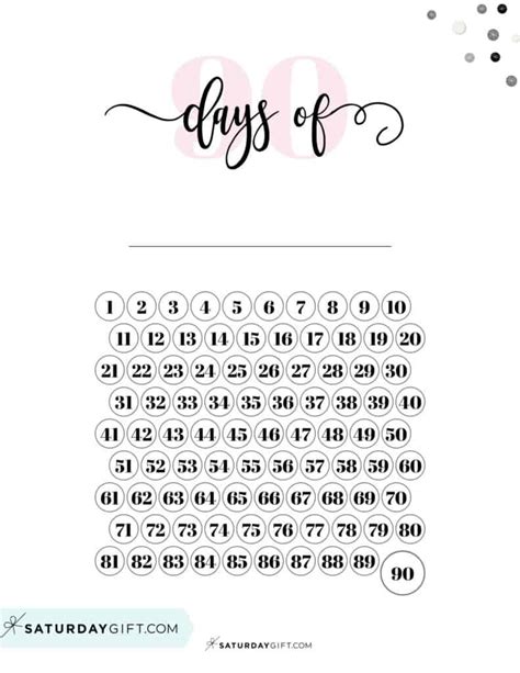 90 Day Challenge Printable Calendar 2024 Calendar Printable