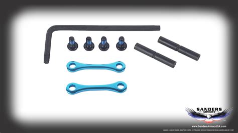 Ar 15 Complete Anti Rotation Triggerhammer Pin Set Blue