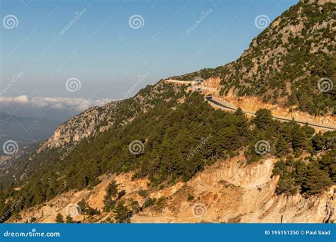 Road Between Mountains In Lebanon Stock Photo Image Of August Newly