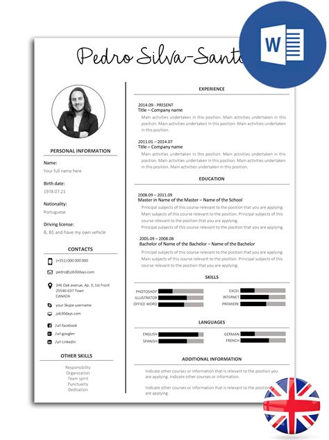 How To Make A Curriculum Vitae In Microsoft Word Printable Templates