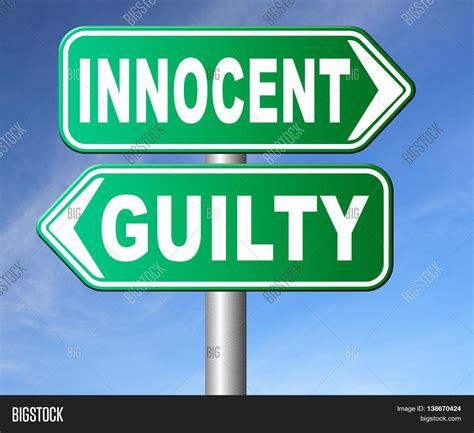 Innocent Guilty Image And Photo Free Trial Bigstock