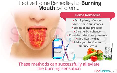 Effective Home Remedies For Burning Mouth Syndrome Shecares