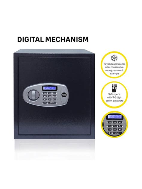 Buy Yale Standard X Large Electronic Safe Locker Black Online At Best
