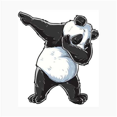 Dabbing Panda T Shirt Print Dab Bear Dance Men Women Kids