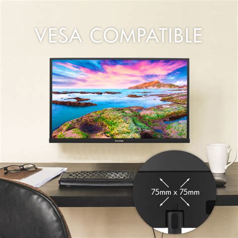 Viotek H270 27 Ultra Thin Computer Monitor With Frameless Led Display