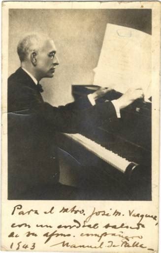 De Falla Manuel 1876 1946 Spanish Composer Vintage Sep 26 2015