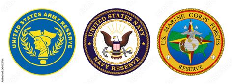 Vector Seal Of The United States Army Reserve Us Navy Reserve Us