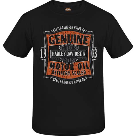 Tee Shirt Harley Davidson Oil Line Harley Davidson Fwi