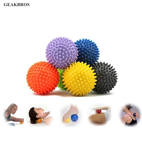 6 Color Pvc Hand Massage Ball Pvc Soles Hedgehog Sensory Training Grip The Ball Portable