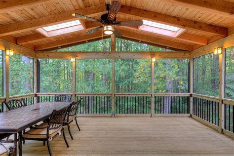Rustic cedar posts for porches, swing our porch columns. Screen Porches - Rustic - Porch - DC Metro - by Core ...