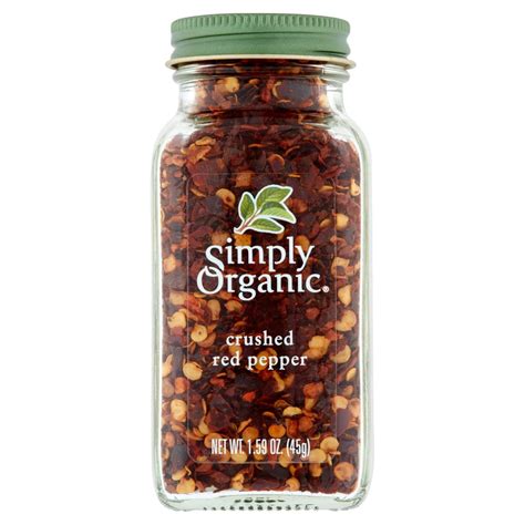 simply organic crushed red pepper 1 59 oz 6 pack