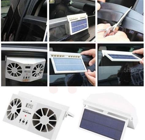 Buy Tandf Solar Powered Auto Car Window Air Vent Ventilator Mini Air