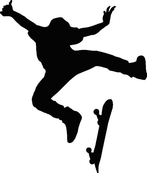 Skateboard Silhouette PNG | PNG All png image
