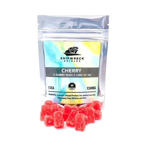 Thc Infused Gummy Bears Cherry Shipwreck Edibles Buy Candy