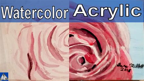 Watercolor Vs Acrylic For Beginners It Simply Means That Some