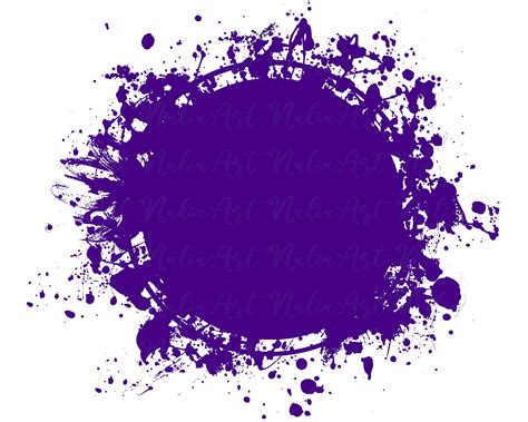 Background Paint Splatter Purple Splash Frame Splatter Etsy