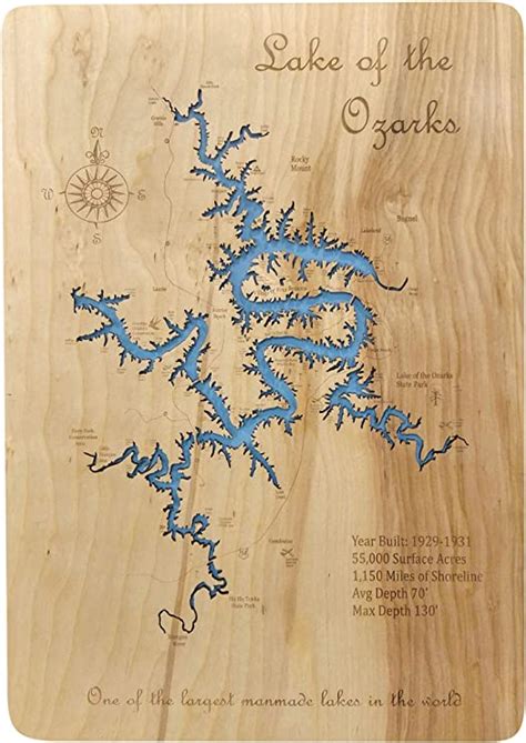 Lake Of Ozarks Map Verjaardag Vrouw 2020