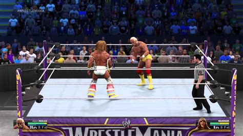 Wwe 2k15 Hulk Hogan Vs Ultimate Warrior Youtube