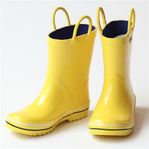 Pluie Pluie Boys Yellow Rain Boots Babychelle