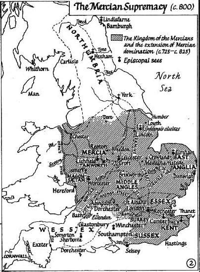 The Mercian Supremacy C Anglo Saxons Net Uk History British