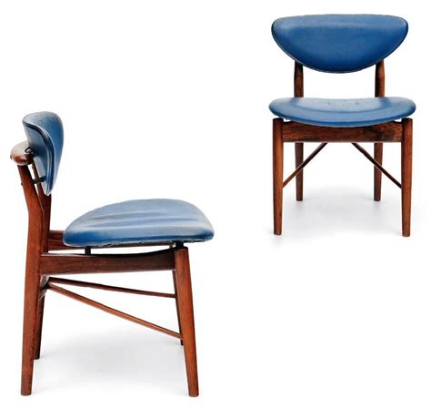 finn juhl 108 rosewood and leather chairs for niels vodder 1946 mobilier design mobilier